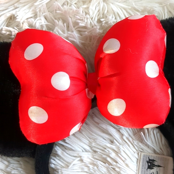 Disney Collection Minnie Mouse Polka Dot Plush Ears - Picture 3 of 6